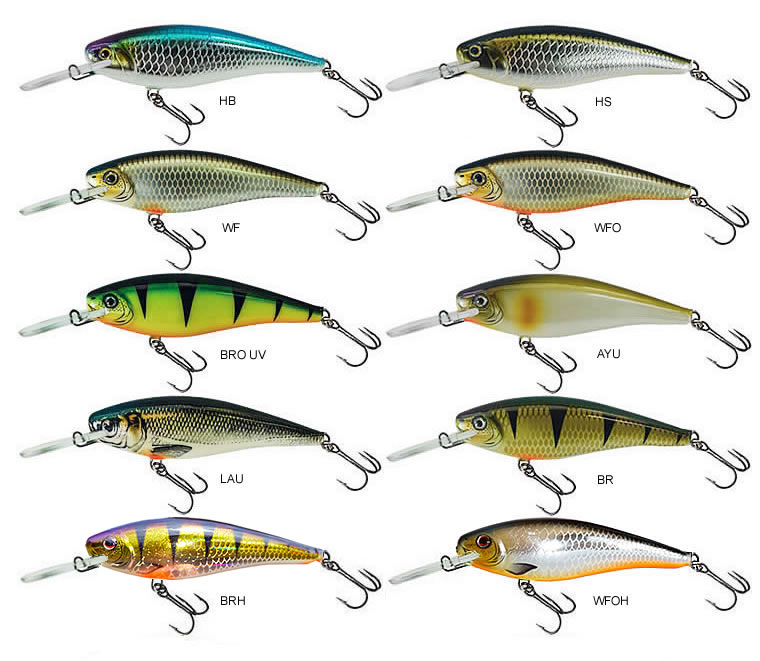 9cm verschiedene Farben neu! Hybrida U-1 Crankbait Wobbler 15gr