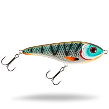 Strike Pro Buster Swim Junior 10,5cm Slow Sinking in verschiedenen Dekoren mit Drillingen