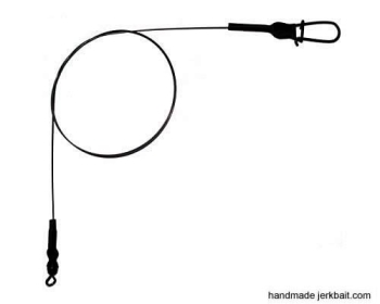 Piketime Premium 1x1 Titanium Vorfach 40 lbs 40 cm DLS