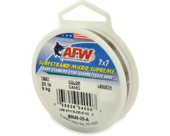 AFW Surfstrand Micro Supreme 7x7 Stainless Steel 20 lbs