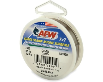AFW Surfstrand Micro Supreme 7x7 Stainless Steel 26 lbs