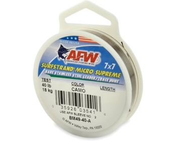 AFW Surfstrand Micro Supreme 7x7 Stainless Steel 40 lbs