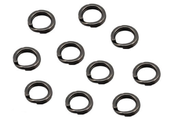 AFW Mighty Mini Split Rings Gr. 4 35 kg Black / 10 St.