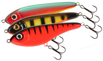 Strike Pro Baster Jerk V 8,5cm Sinking in verschiedenen Dekoren mit Drillingen