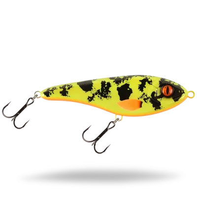 Strike Pro Buster Jerk II 12cm Slow Sinking in verschiedenen Dekoren mit Drillingen