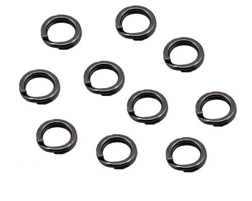 AFW Mighty Mini Split Rings Gr. 7 90 kg Black / ab 10 St.
