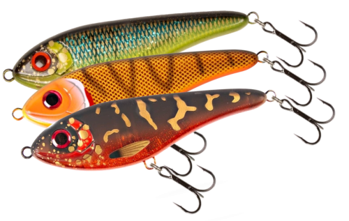 Strike Pro Buster Jerk Shallow 15cm Floating in verschiedenen Dekoren mit Drillingen